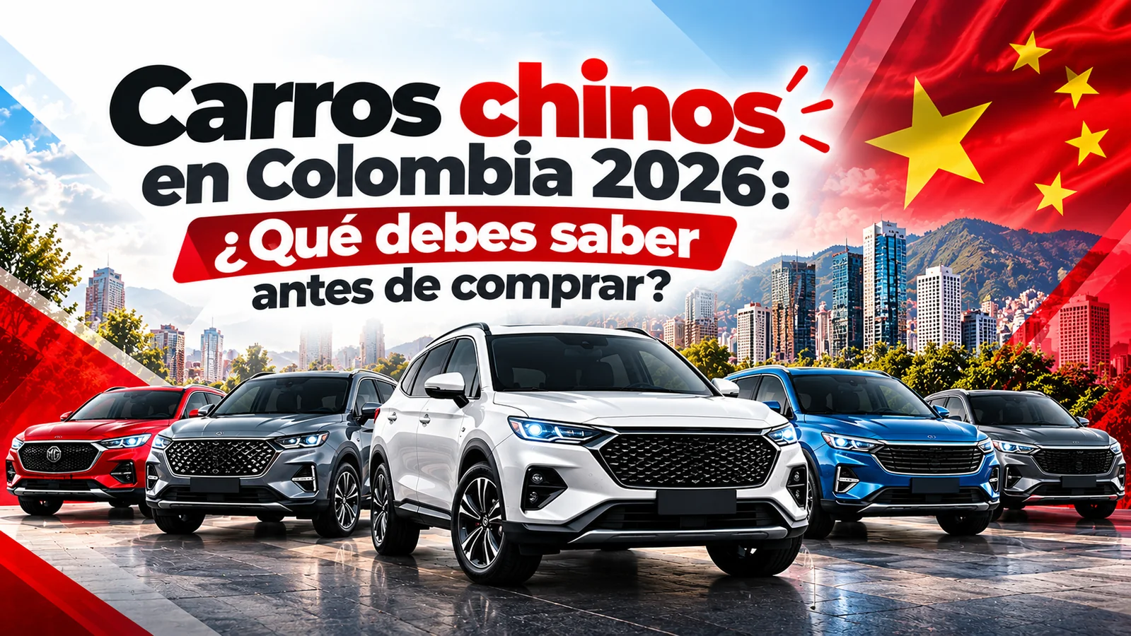 Carros chinos en Colombia 2026: SUV eléctricos e híbridos.