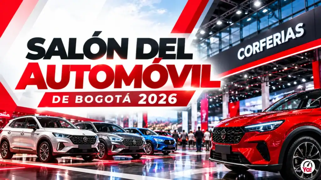 Salón del Automóvil de Bogotá 2026 en Corferias con exhibición de carros nuevos y SUV.