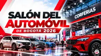 Salón del Automóvil de Bogotá 2026 en Corferias con exhibición de carros nuevos y SUV.